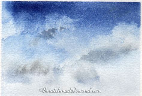 Watercolor Tutorial How To Paint Skies And Clouds — Scratchmade Journal