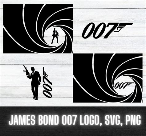 James Bond 007 Logo Svg Png Etsy