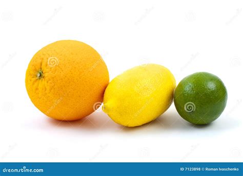 Orange Lemon And Lime Stock Photo Image Of Fresh Food 7123898