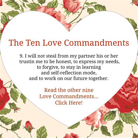 What Are The Ten Love Commandments Lovevictory Love Command Ten
