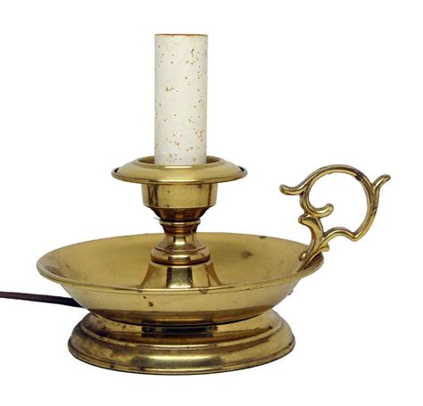 Brass Candlestick Lamp Olde Good Things