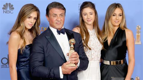 Sylvester Stallones Three Daughters Named Miss Golden Globe 2017