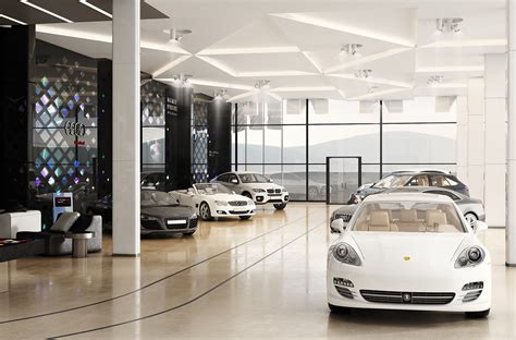 Car Showroom Shahr Khodro Interior Behance