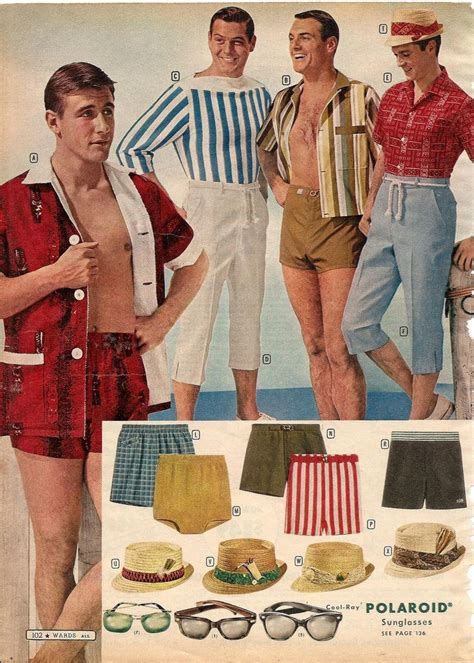 Montgomery Ward Summer 1961 Catalog Vintage Summer Fashion Mens