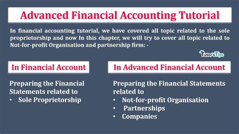 Advanced Financial Accounting Tutorial Tutors Tips