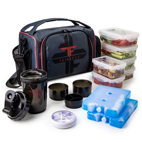 Buy Thinkfit Insulated Meal Prep Lunch Box With 6 Food Portion Control