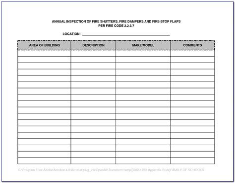 The condition and location of the templates for fire extinguisher maintenance and previous reports always at hand. Fire Extinguisher Inspection Checklist Template ...