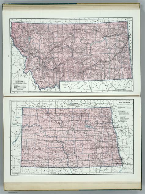 Montana North Dakota David Rumsey Historical Map Collection