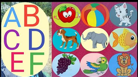 Abcd Chart A For Apple B For Ball Phonics Song A To Z Children