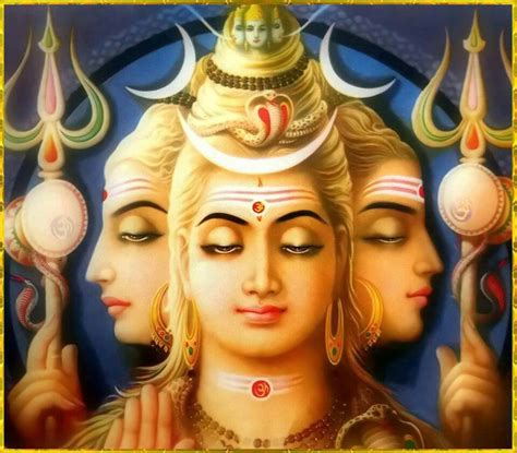 The 3 Faces Of Shiva Creator Protector Destroyer Shiva Lord