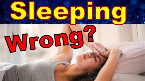 Are You Sleeping Wrong Correct Sleeping Positions Youtube