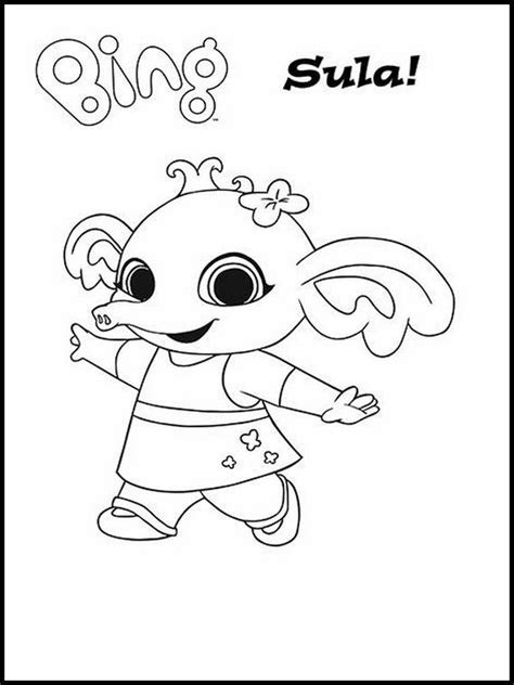 Bing Bunny Printable Coloring Pages