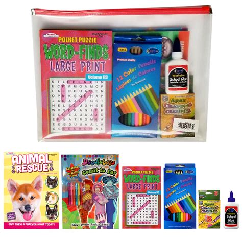 Wholesale Childrens Coloring Book And Activity Set 7 Pcs Dollardays