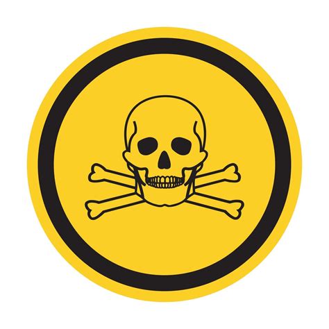 Toxic Material Symbol Sign Isolate On White Backgroundvector