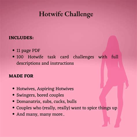 Hotwife Challenge & Dare Cards Ultimate Hotwife Game for Cuckold Bulls