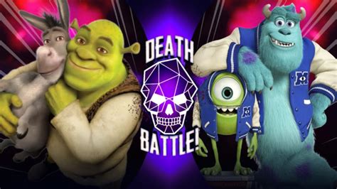 Shrek And Donkey Vs Mike And Sulley Dreamworks Vs Pixar Fan