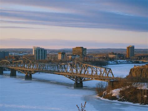 Winter In Ottawa Stock Image Image Of River Ottawa 39851821