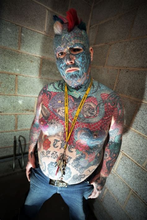 Britains Most Tattooed Man Spends £20000 On Colourful Body Art