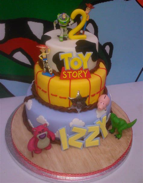 Happy birthday cake topper, any name! Toy Story Tiered Cake For 2Nd Birthday Children - CakeCentral.com
