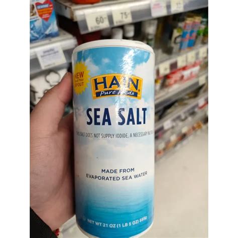 Enjoy Eating Sea Salt Hain Pure Foods 595g 21 Oz ซี ซอลท์ เกลือบริโภค