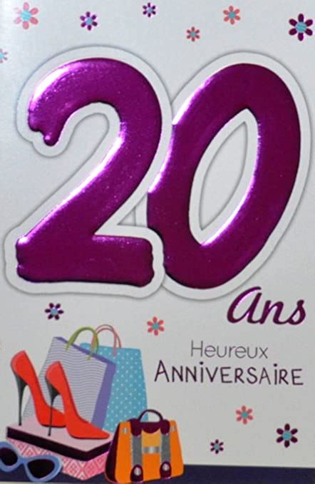 Pour votre recherche de carte anniversaire 80 ans. Carte Anniversaire 20 Ans Fille | Carte De Paris