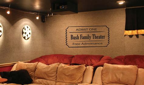 Get our carefully curated movie room selection here! Wall Decal - Home Theater Custom Movie Ticket. $20.00, via ...