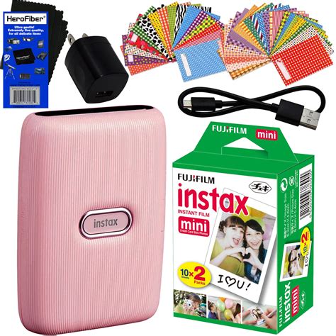 Fujifilm Instax Mini Link Smartphone Portable Photo Printer Dusky Pink