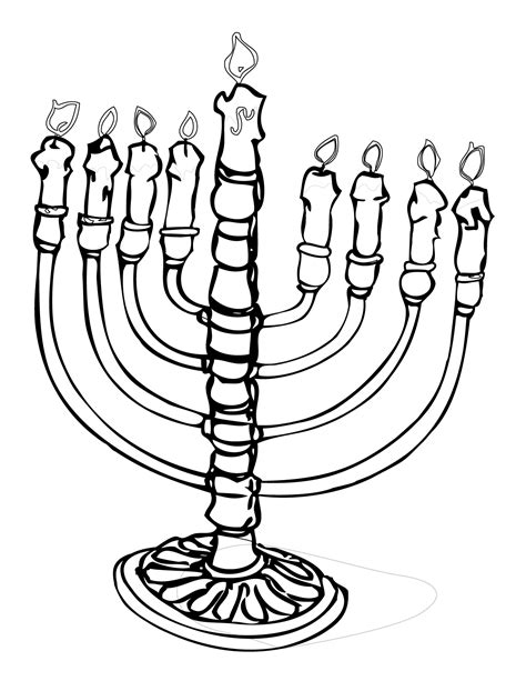 Free Printable Hanukkah Coloring Pages Coloring Pages
