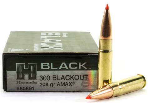 300 Aac Blackout 208 Grain A Max Hornady Black Ammunition For Sale In