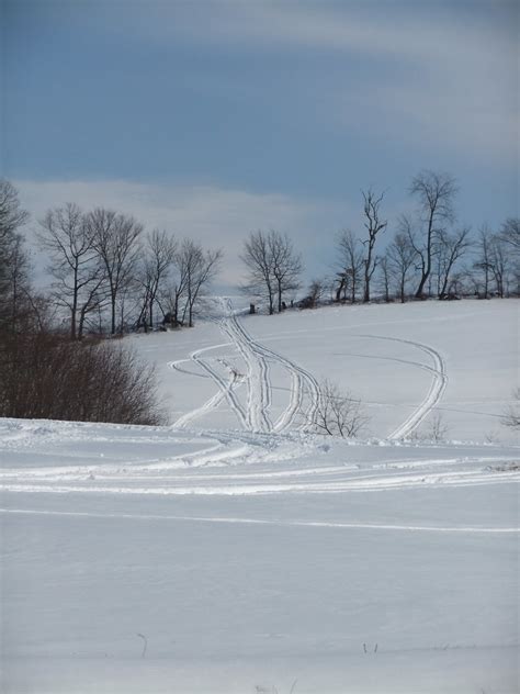Best Snow Sledding Hill Ever Packed Down By Snowmobiles Flickr