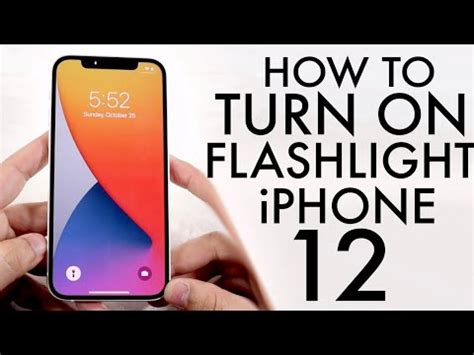 To turn off the flashlight with ios, repeat the above process. How To Turn On Flashlight On iPhone 12! - YouTube