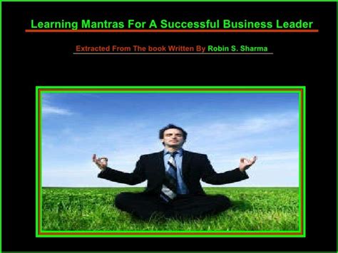 Learning Mantras For A Successful Business Leader