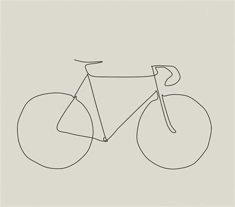 Bicycle Line Drawing Bike Drawing Simple Line Drawings Line Art