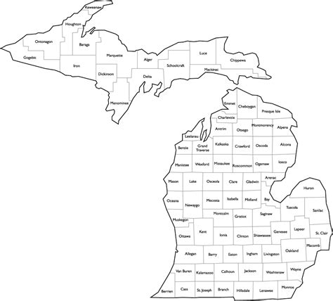 Hi Michigan Just Stopping Over To Say Hi And Tell You That I Love How Your Counties Are Laid