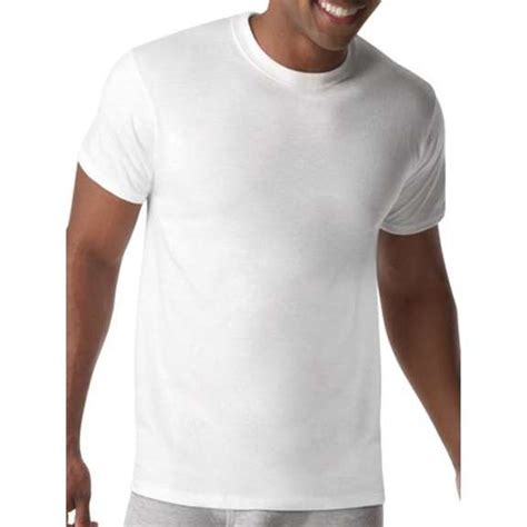 Hanes Mens 5 Pack Comfortblend Crewneck T Shirt With Freshiq White