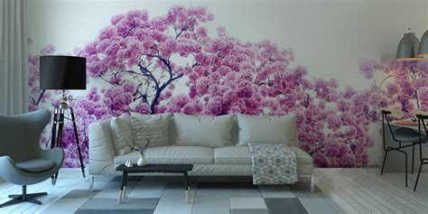 Cherry Tree Blossoms Wall Mural Wallpaper Fine Print Nyc