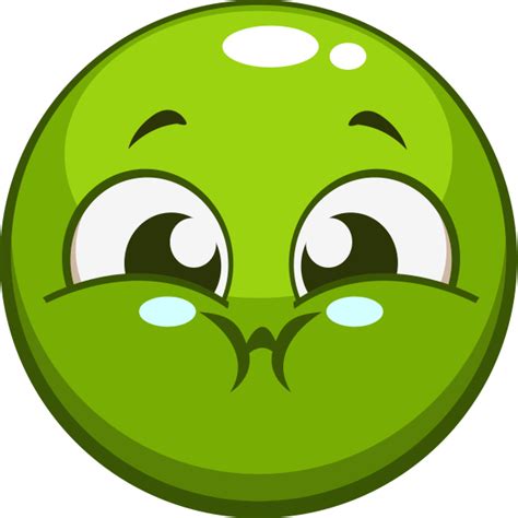 Happy Face Emoji Green