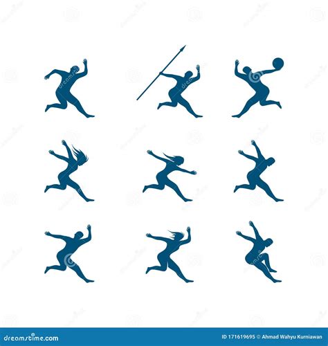 Active People Silhouette Stock Vector Illustration Of Fitness 171619695