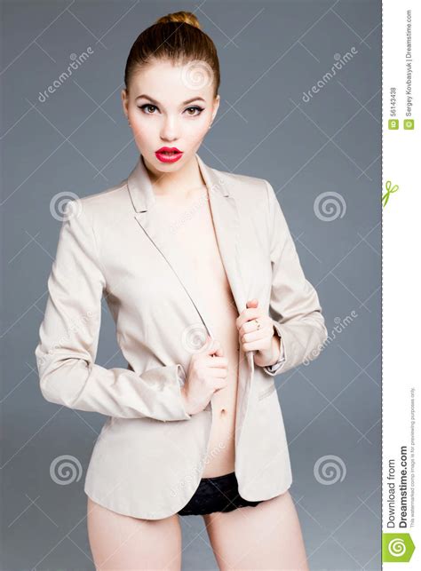 Seductive Female Fashion Model Stock Photo Image Of Facial Beautiful