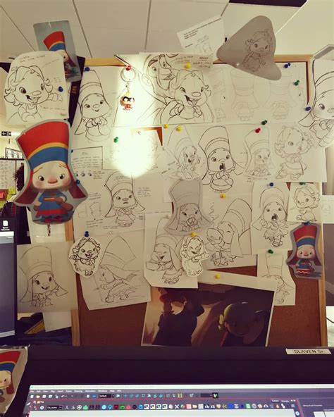 Slaven Reese On Instagram Part Of My Desk I Had At The Spa Studios With Lots Of Sketches Of