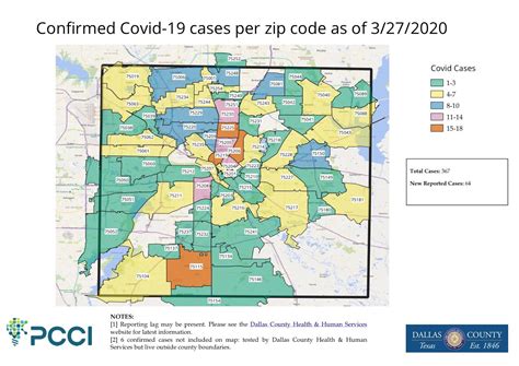 Kevins Corner Dallas County Covid 19 Zip Code Map For 3272020