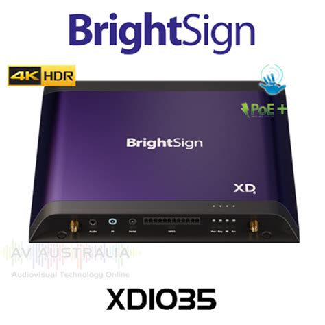 Brightsign Xd1035 Professional 4k Expanded Io Signage Player For