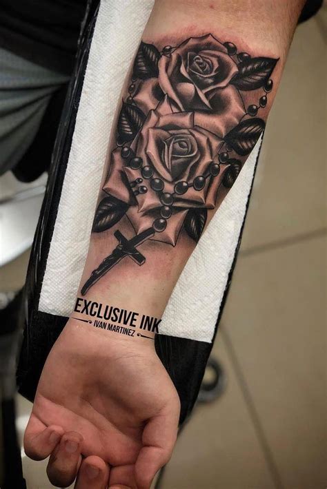 Cool Style 61 Rose Tattoo Design Forearm