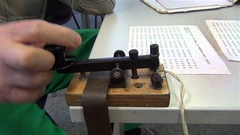 High Speed Morse Telegraphy Using A Straight Key Youtube