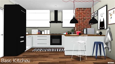 My Sims 4 Blog Basic Kitchen Set By Mxims