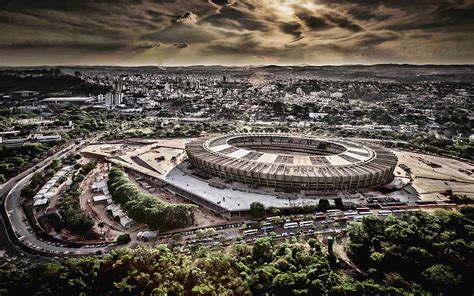 Mineirao Stadium Sunset Soccer R Cruzeiro Stadium Football Stadium