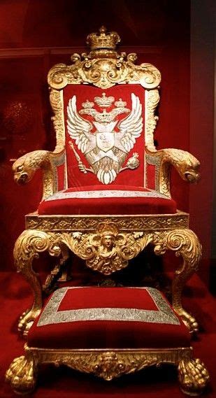 Throne Of Emperor Paul I Russia Ca 1800 Gilded Wood Velvet Gold