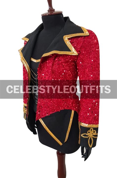 taylor swift red tour concert ringmaster red sequin tailcoat