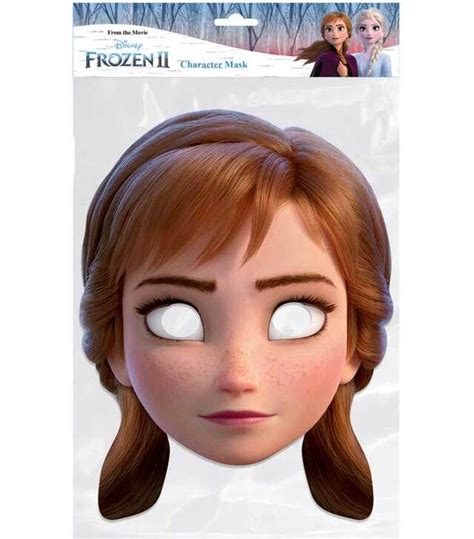 Anna From Frozen 2 Official Disney Single 2d Card Party Face Mask