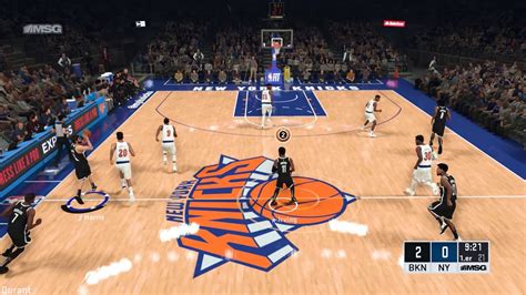 Nba 2k20 Playing With Msg Network Scoreboard And Watermark Youtube